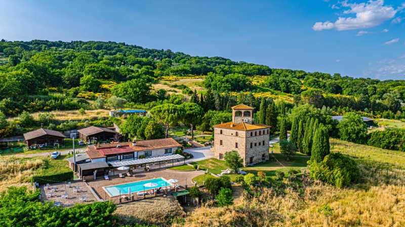 Un petit château de l'époque médiévale à Terni.