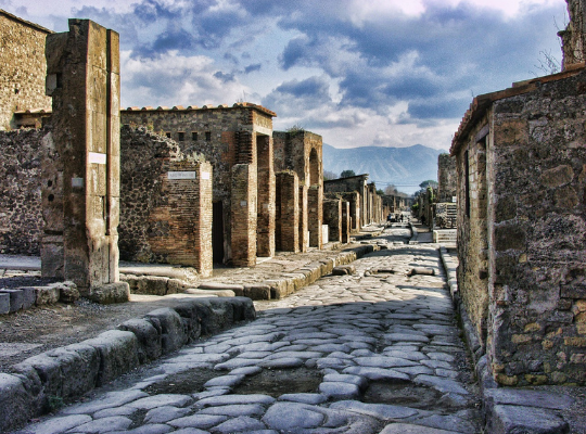 Pompéi en Italie est une ville spéciale