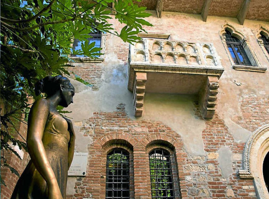 Le balcon de Juliette à Vérone, Italie
