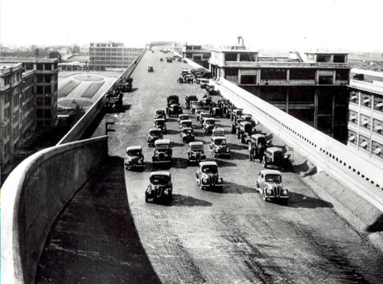 Piste d'essai Fiat à Turin Italie